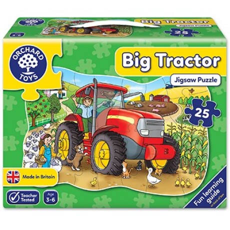 Puzzle grande 25 piezas Tractor de la granja Puzzle grande 25 piezas Tractor de la granja