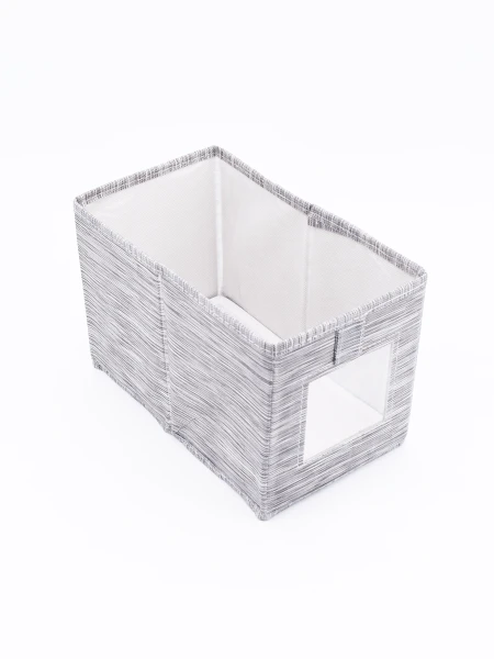 CAJA ORGANIZADORA VISOR GRIS