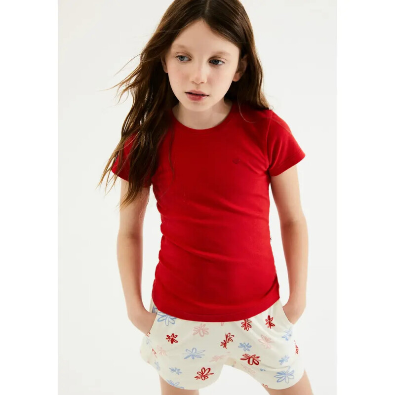 CAMISETA MM FEM VERMELHO ESCURO