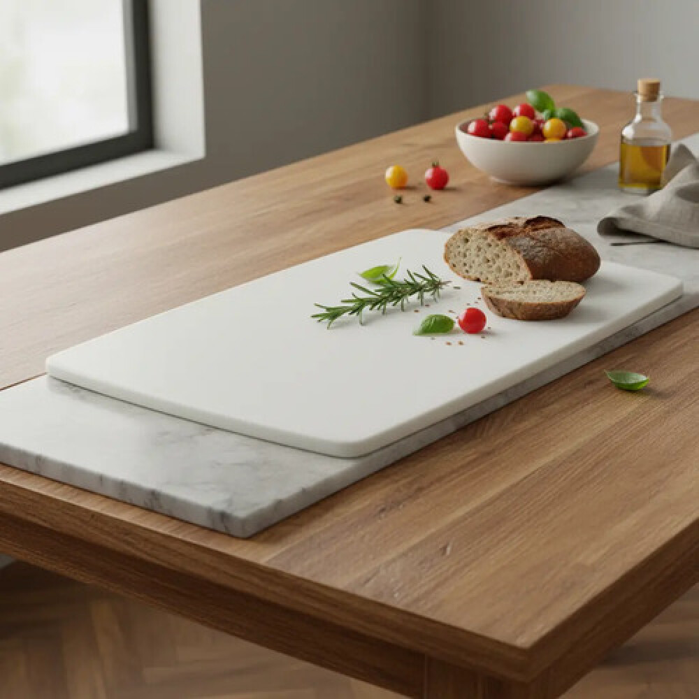 Tabla plastica blanca para picar 40 x 30 x 1.3 cm. Tabla plastica blanca para picar 40 x 30 x 1.3 cm.