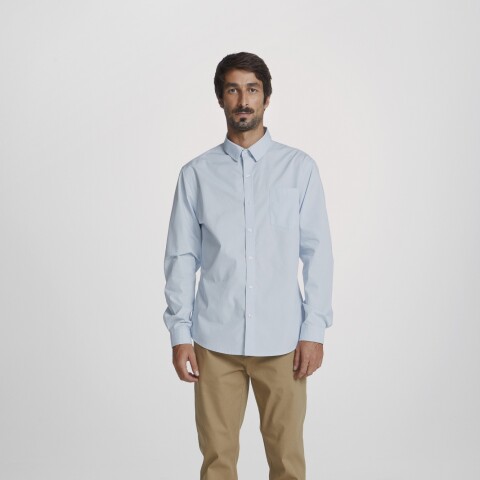 CAMISA ML MASC AZUL CLARO