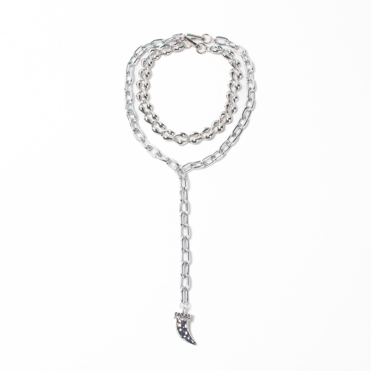 COLLAR TOMAS PLATEADO 