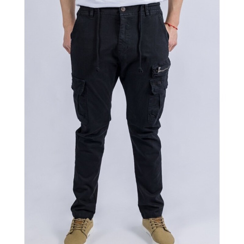 Pantalón cargo UFO Rick negro Negro