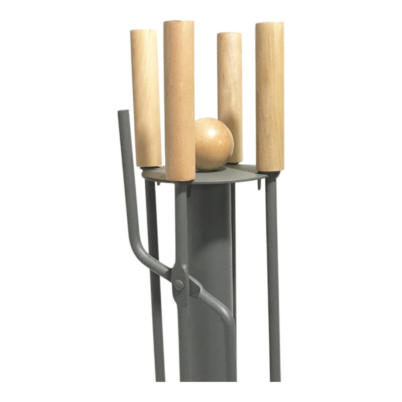 Juego de Herramientas 4 Piezas con Base de Madera Juego de Herramientas 4 Piezas con Base de Madera