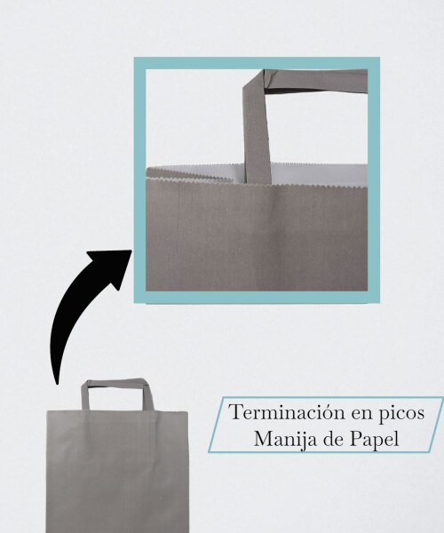 Bolsa lisa acuario 22x10x30 cm GRIS SOMBRA