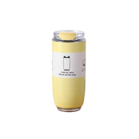 Vaso térmico de 320 ml de capacidad Amarillo