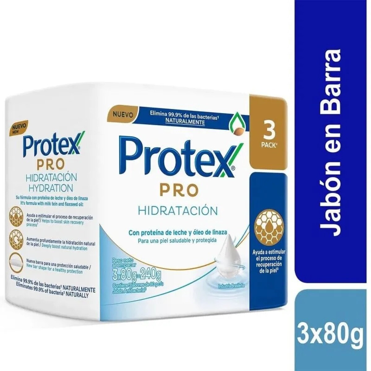 Protex Pro HidrataciÛn Bs 80g Pack X 3 