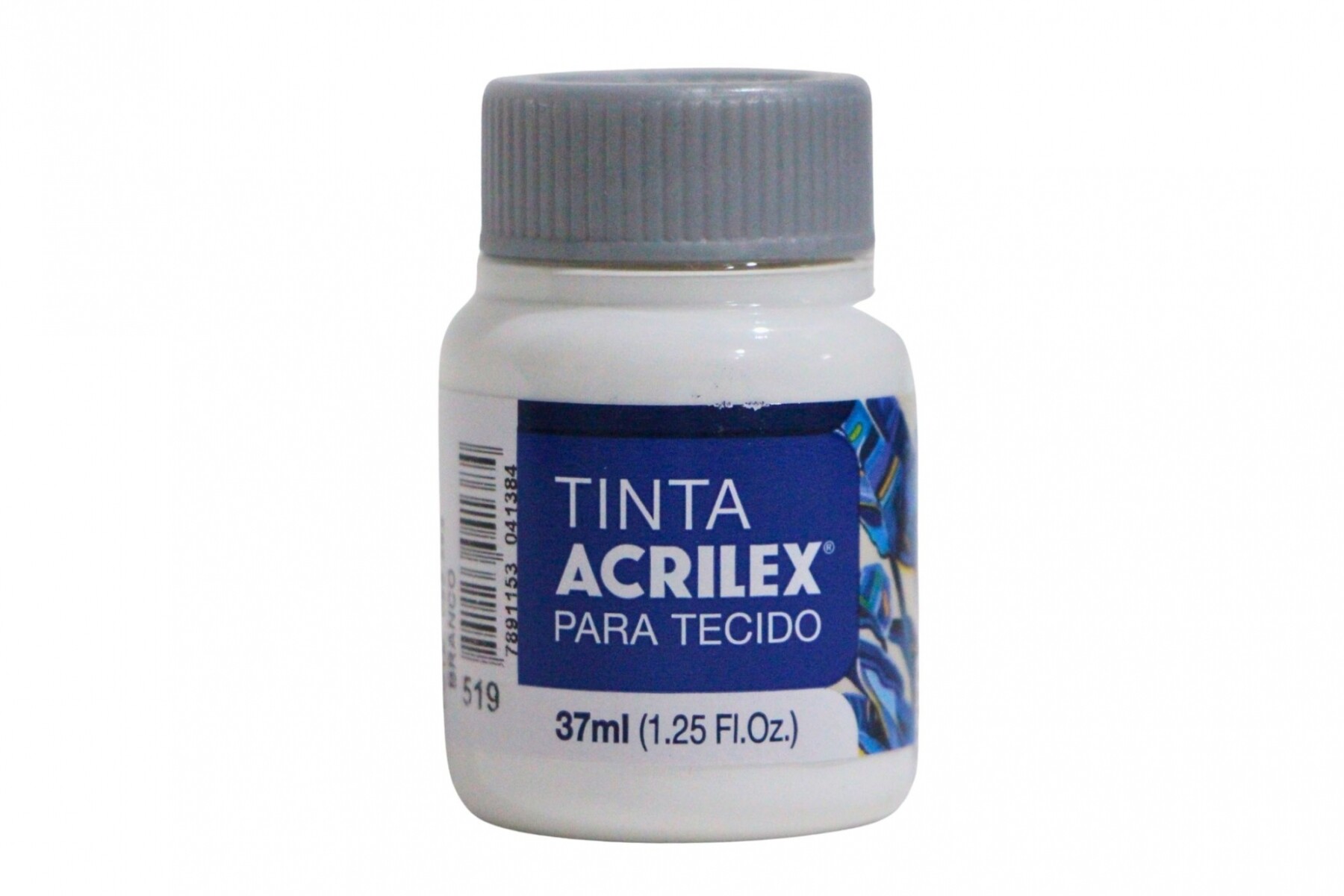 PINTURA PARA TELA 37 ML ACRILEX COLOR BLANCO 519 