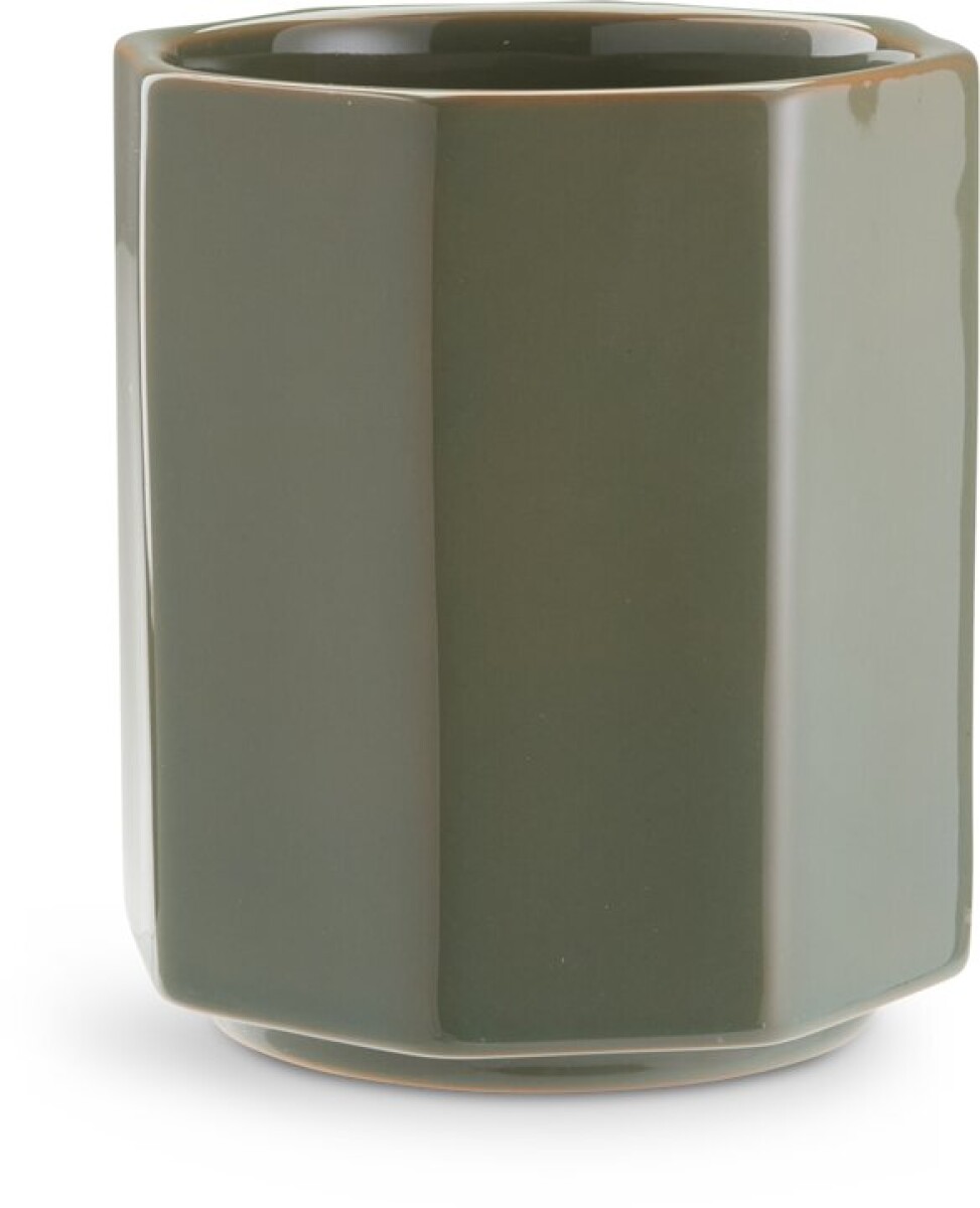 Maceta LUCAS Ø14xH16cm verde oscuro 