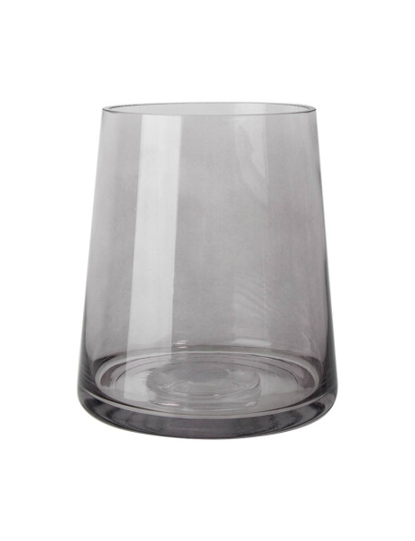 FLORERO VIDRIO LABRADO D18x20CM GRIS FLORERO VIDRIO LABRADO D18x20CM GRIS