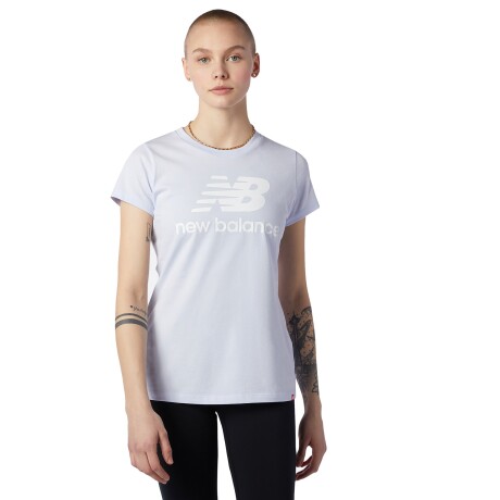 Remera New Balance de Dama - STACKED LOGO TEE - WT91546SIY GREY