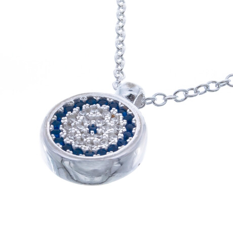 Cadena con dije de plata 925 y circonias. Linea Nazar. Cadena con dije de plata 925 y circonias. Linea Nazar.