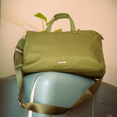 Cartera Portafolio microfibra Verde