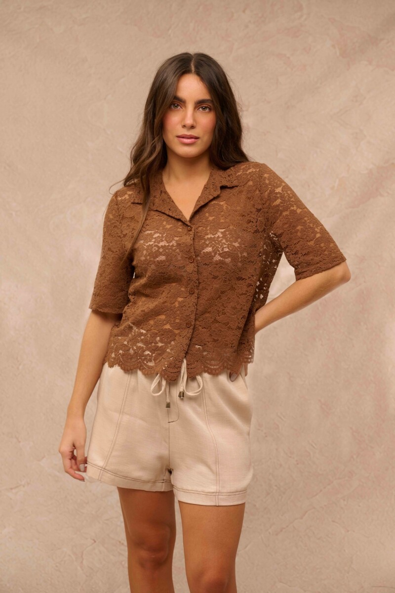 CAMISA LILIA CHOCOLATE CAMISA LILIA CHOCOLATE