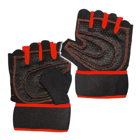 Guantes Pesas Mancuernas Neopreno Cuero Expert Gym Multicolor