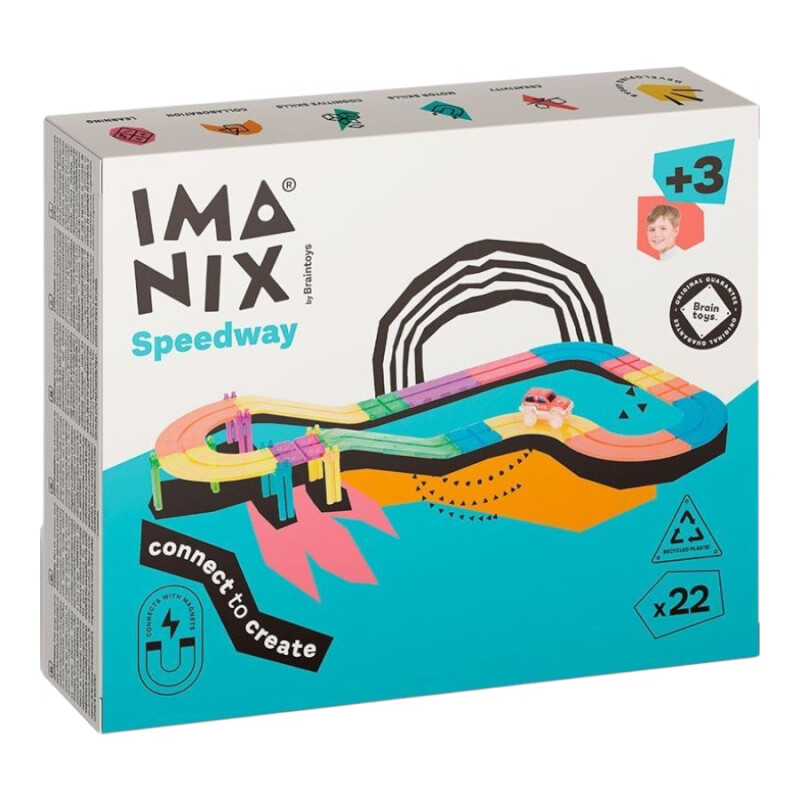 Imanix pista 22 piezas Braintoys Imanix pista 22 piezas Braintoys