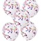 Globo Transparente con Confetti x6 Multicolor