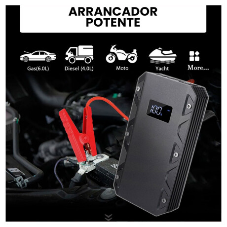 CARGADOR BATERIA - ARRANCADOR AUTOS NAFTA HASTA 1500CC 12.000MAH - CARGADOR BATERIA - ARRANCADOR AUTOS NAFTA HASTA 1500CC 12.000MAH -