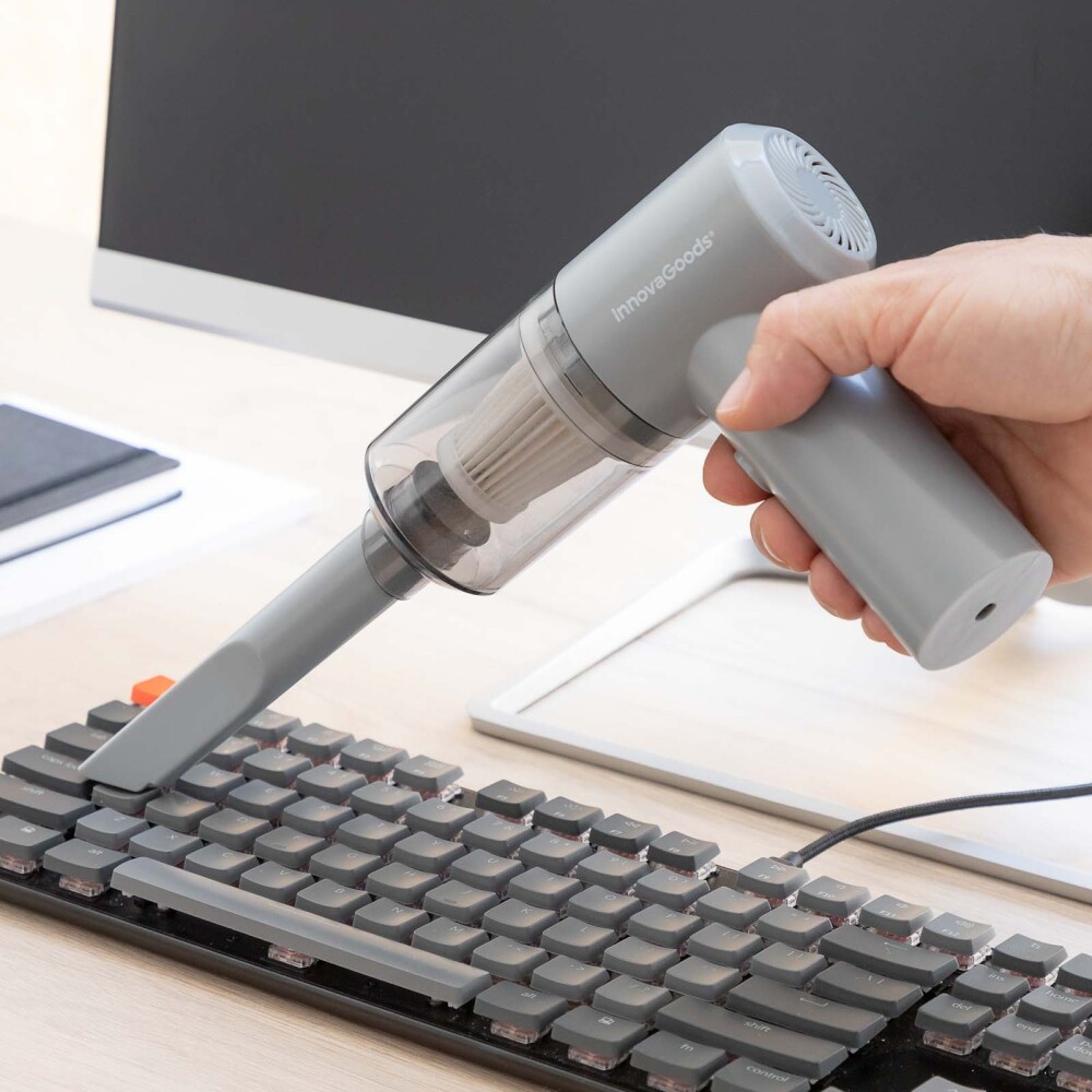 ASPIRADOR INALÁMBRICO RECARGABLE ABS GRIS INNOVAGOODS