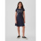 V-FRCH LOGO DRESS TAPESTRY NAVY