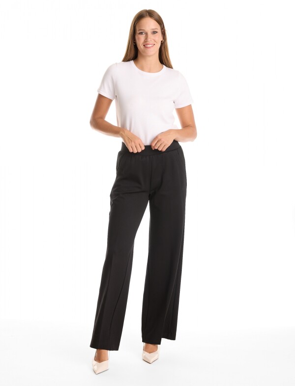 Pantalon Wide Leg NEGRO
