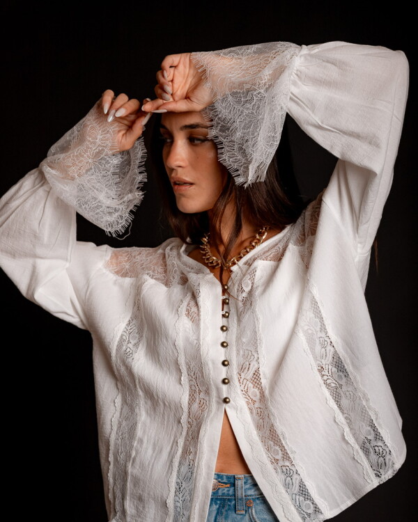Camisa Viena (PRE VENTA) blanco