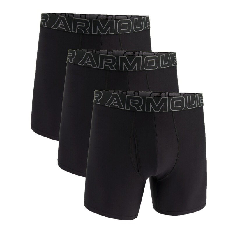 UA PERFORMANCE TECH - SOLID 6 IN 3PK BLACK