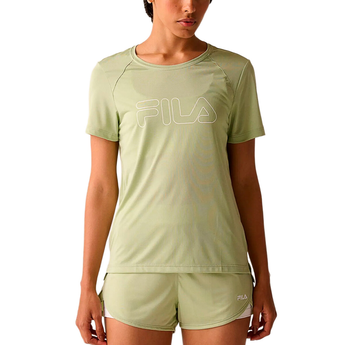 Fila Remera manga corta Basic train ii Mujer - Verde agua - Verde Agua 