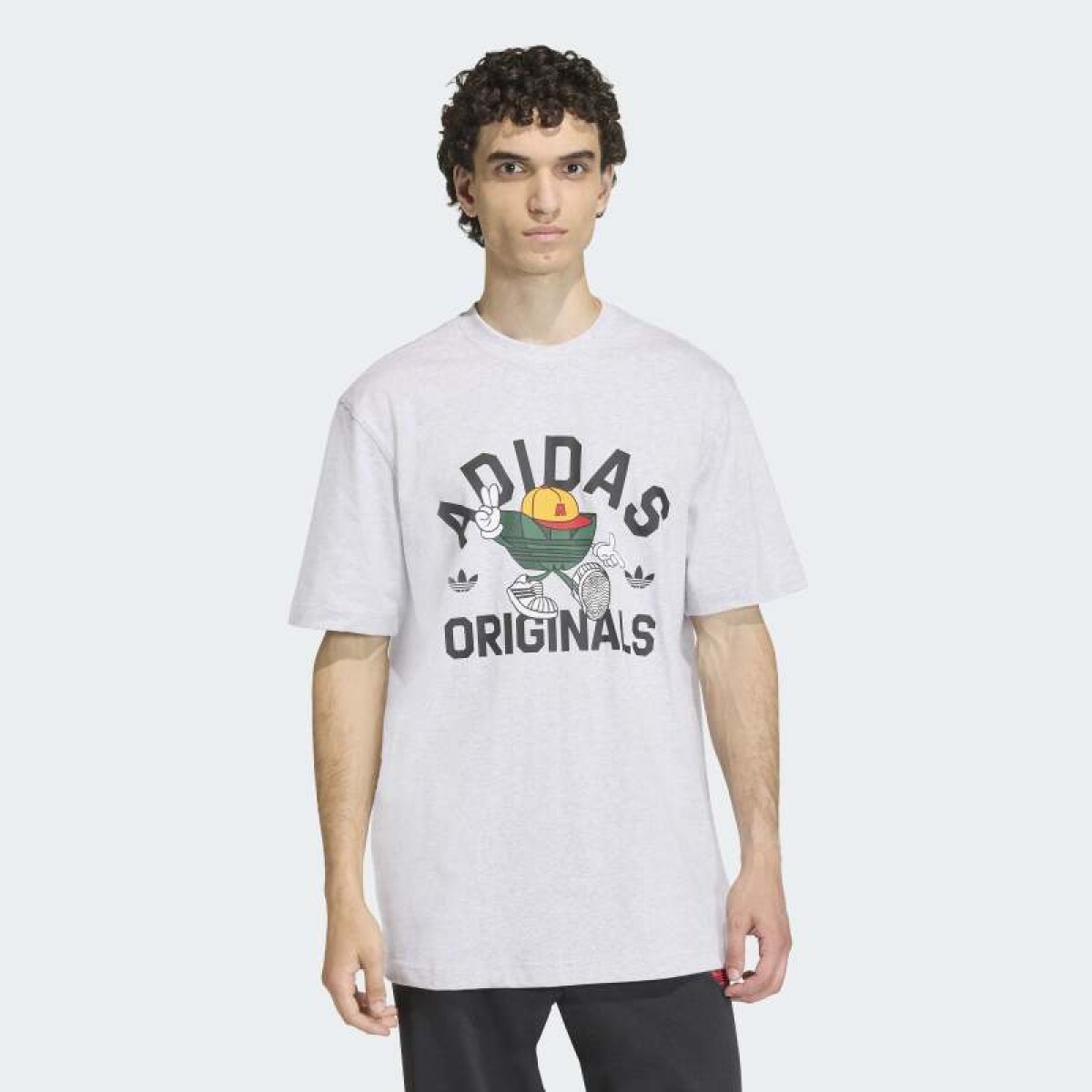 Remera Adidas Trifolio Series Character - Gris 