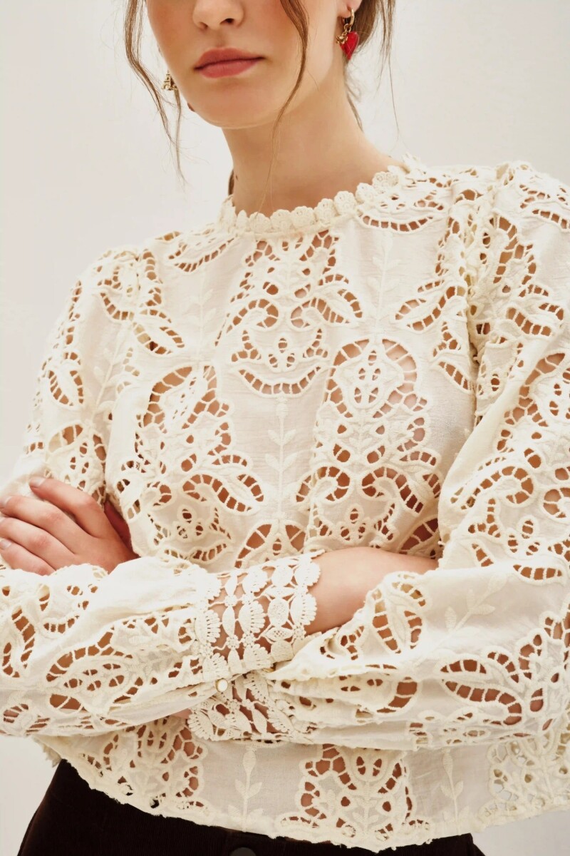 Camisa Laces Cala Crudo