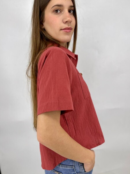 CAMISA WANNA LEONOR TERRACOTA