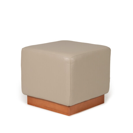 Puff Beta - Cuero Natural 1011 (Granizo)