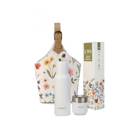 Kit Matero Velvet Edicion Limitada Wishes Estampa Campestre C/ Blanco