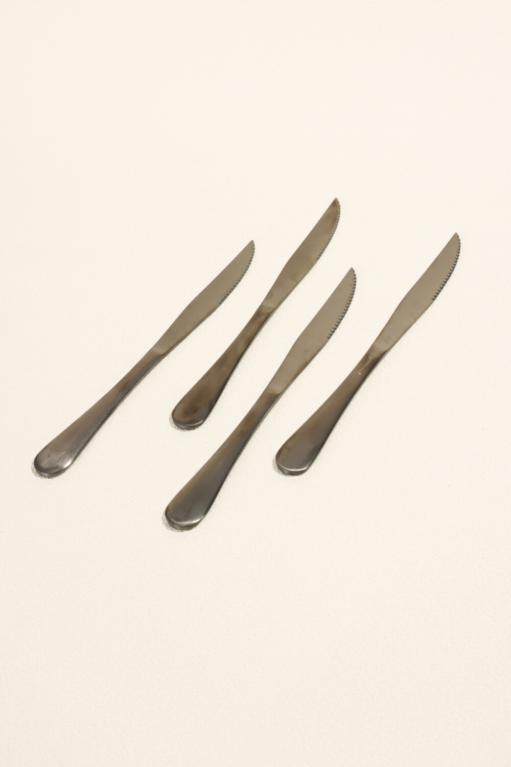 Cuchillo Olivo Set 4 Un. Negro Color Unico