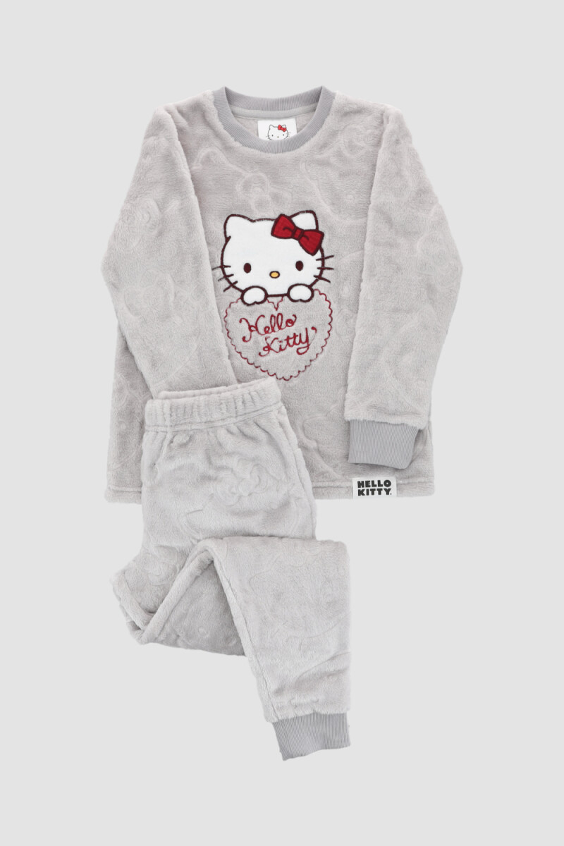 Pijama hk 3d mini - Gris melange 