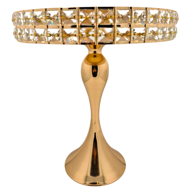 Soporte de Torta 35CM C/ Espejo y Diamantes Soporte de Torta 35CM C/ Espejo y Diamantes