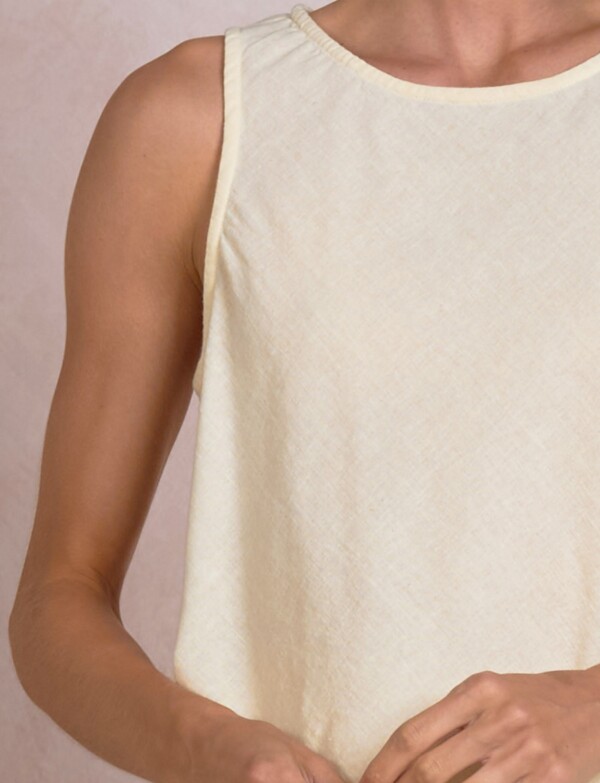 Blusa Algodon & Lino BEIGE CLARO