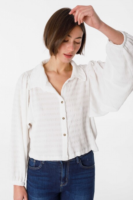 Camisa Aisling Blanco texturado