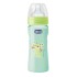 Biberon 250ml silicona benessere CHICCO verde