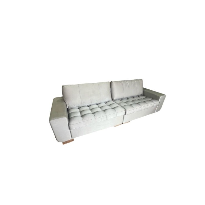 Sofa 5 cuerpos en tela celeste - Con detalles - Outlet Sofa 5 cuerpos en tela celeste - Con detalles - Outlet