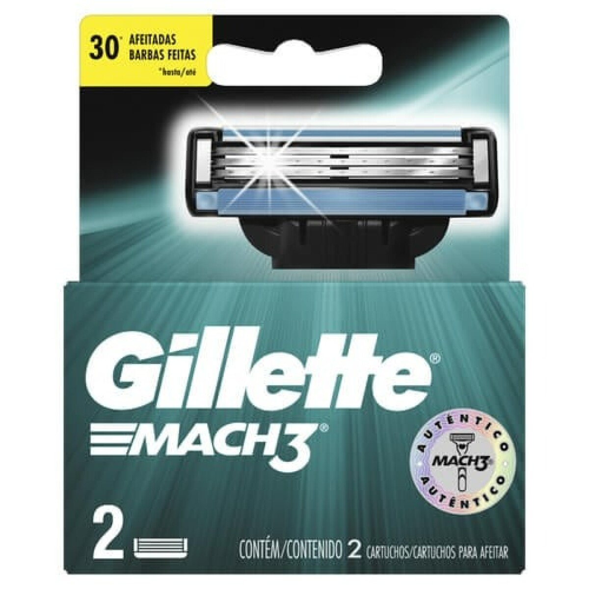 Gillette Mach3 Repuestos X2 ¿ Hojas Afeitadoras De Precisión 