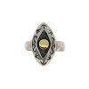 Anillo Ojo de Horus-Plata y Oro-Sin Piedra-AN5416 sinpiedra