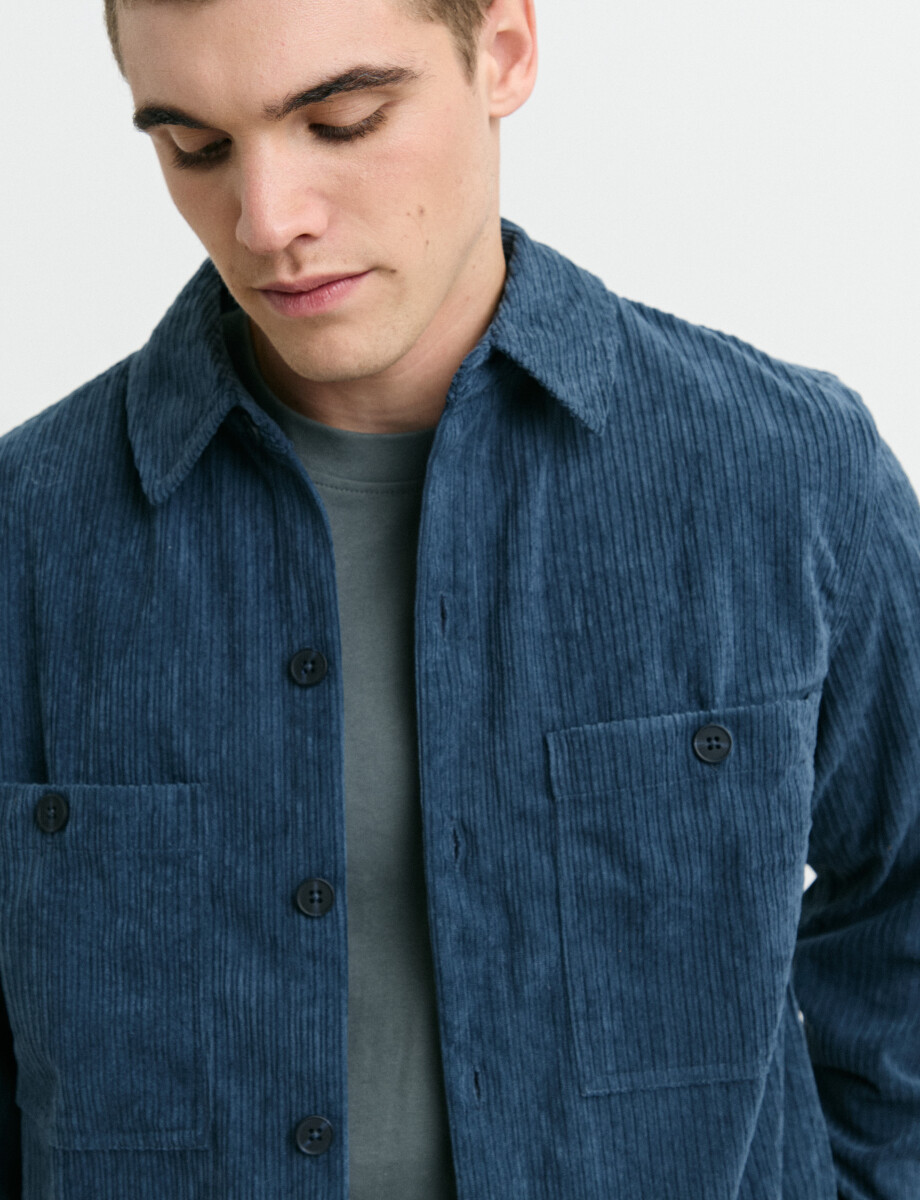 300570 SOBRECAMISA HARRY Azul Piedra