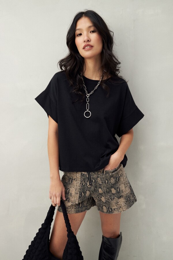 REMERA EXTAL Negro
