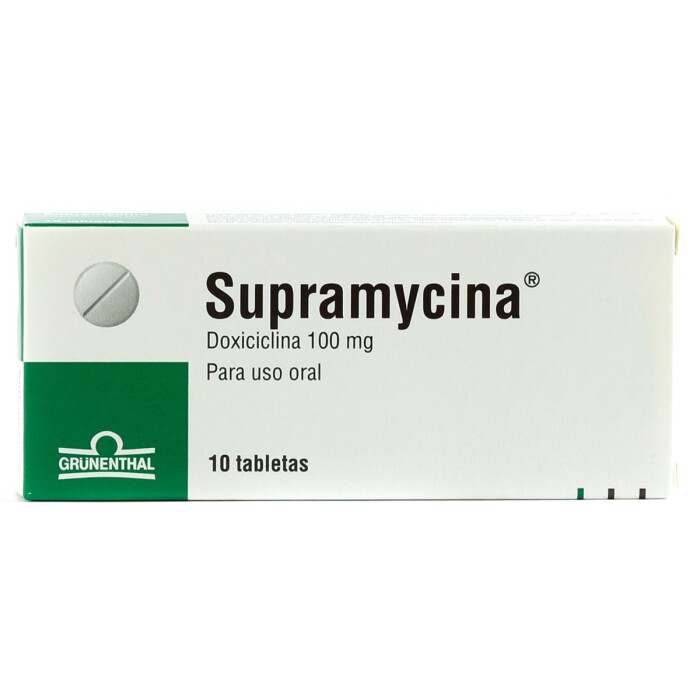 SUPRAMYCINA 100 MG. CJ X 10 COMPRIMIDOS única
