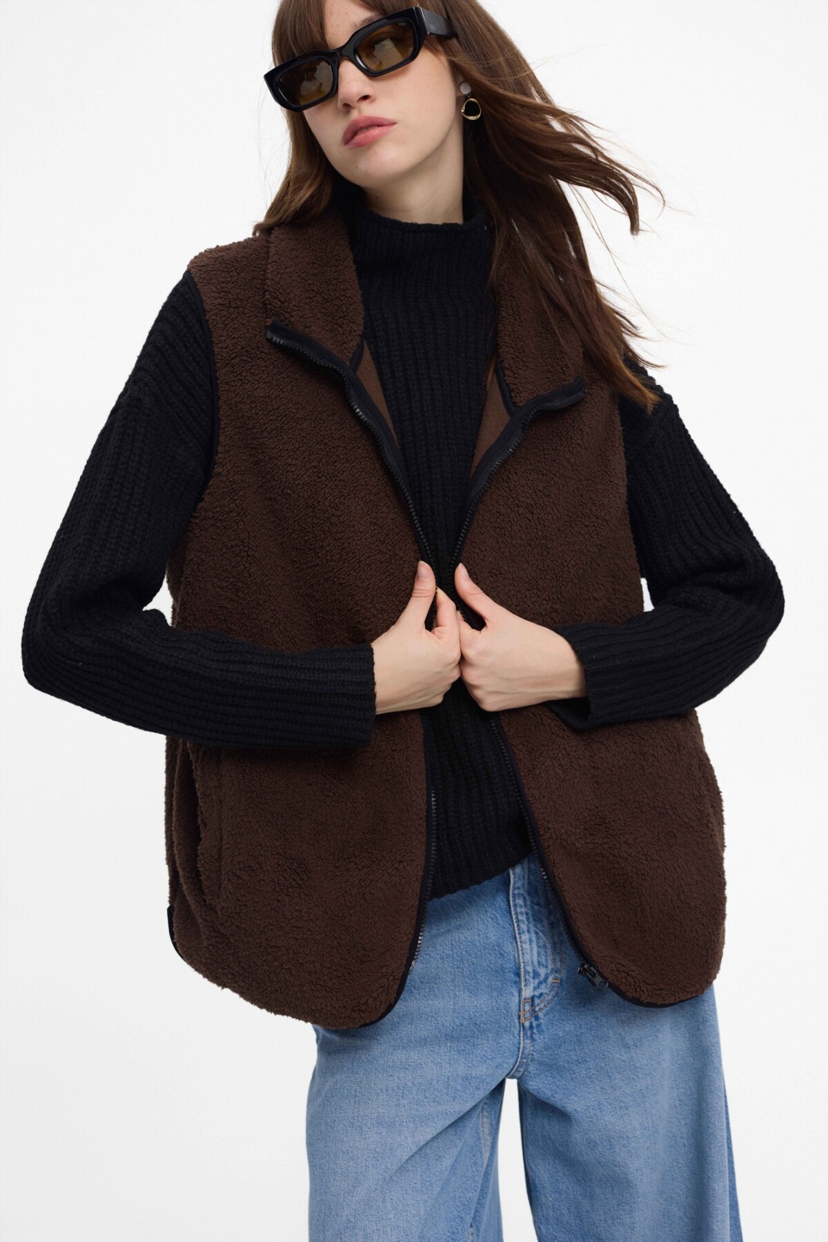 Chaleco Tory Marron