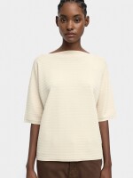 Jersey De Punto De Manga Corta beige