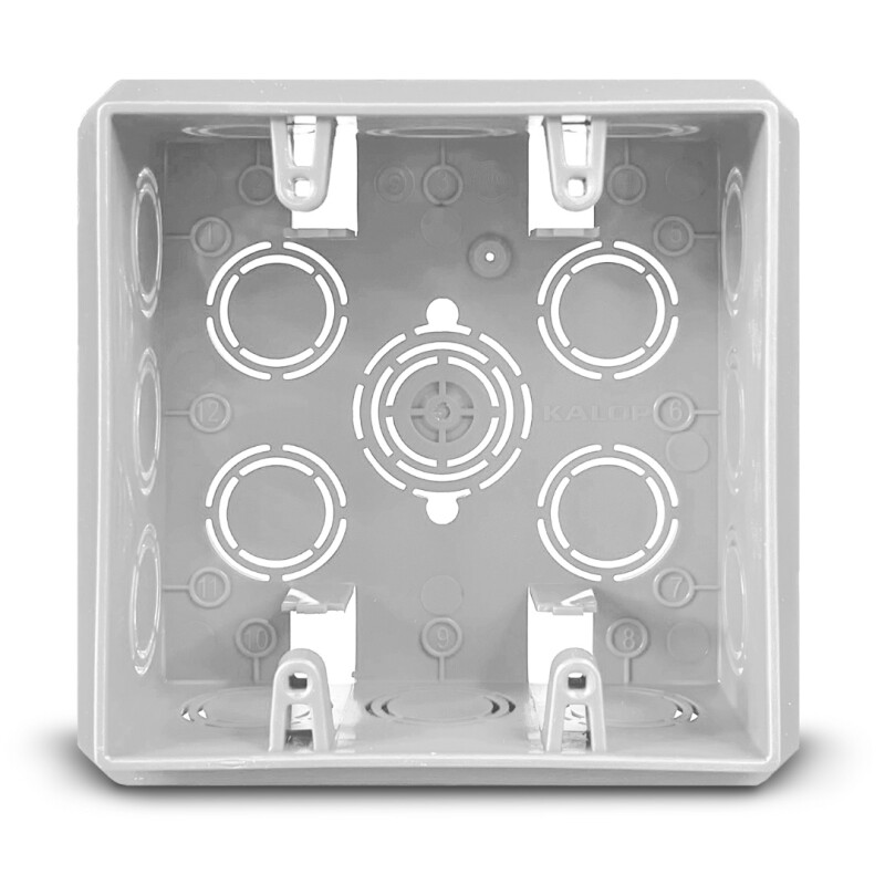 CAJA DE LLAVE 10X10 DE EMBUTIR GRIS KALOP CAJA DE LLAVE 10X10 DE EMBUTIR GRIS KALOP