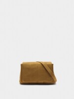 Bolso De Hombro Acolchado Con Solapa camel
