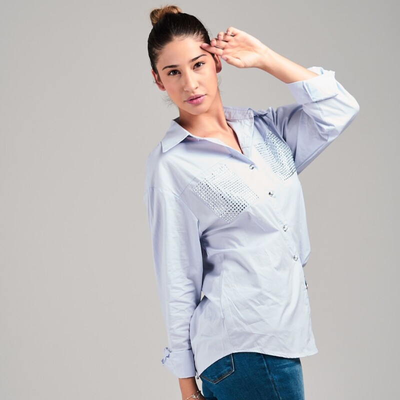 Camisa Slowly Light Blue
